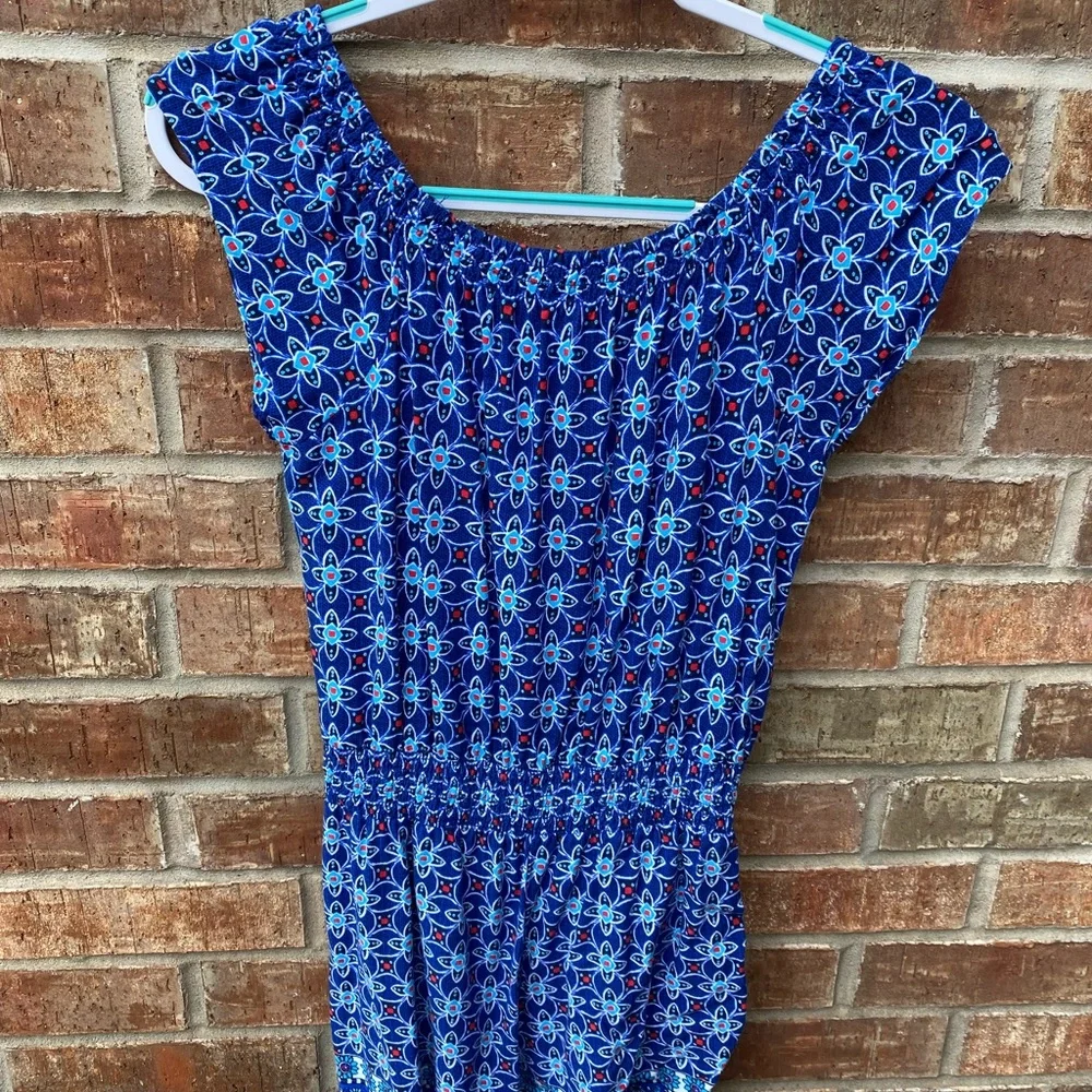 Justice Girls size 18 Blue & Red Romper